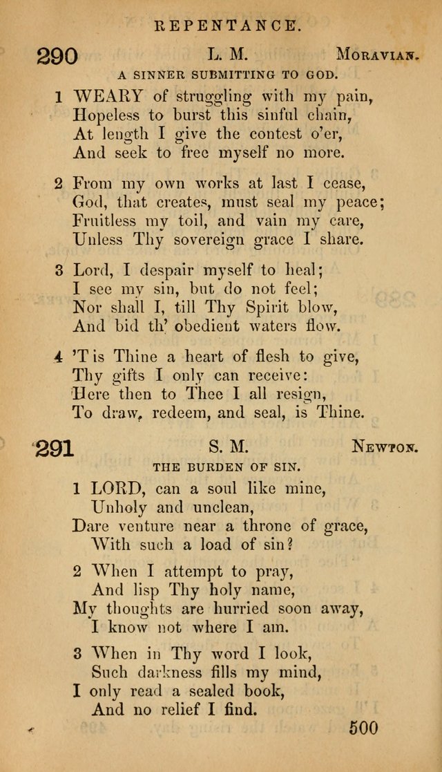 The Psalms and Hymns, with the Doctrinal Standards and Liturgy of the Reformed Protestant Dutch Church in North America page 508