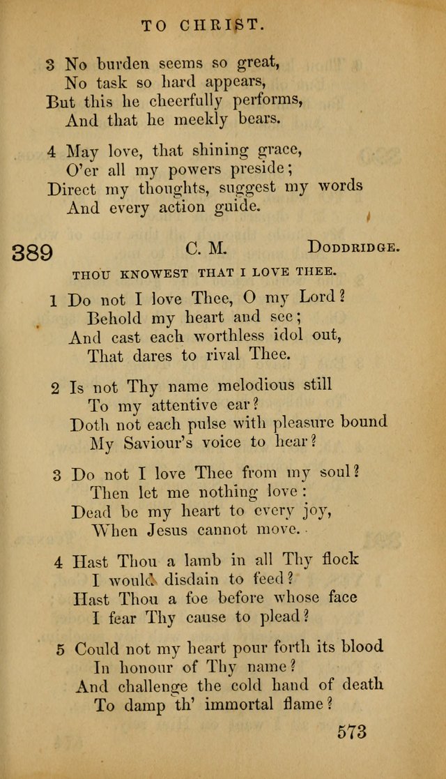 The Psalms and Hymns, with the Doctrinal Standards and Liturgy of the Reformed Protestant Dutch Church in North America page 581