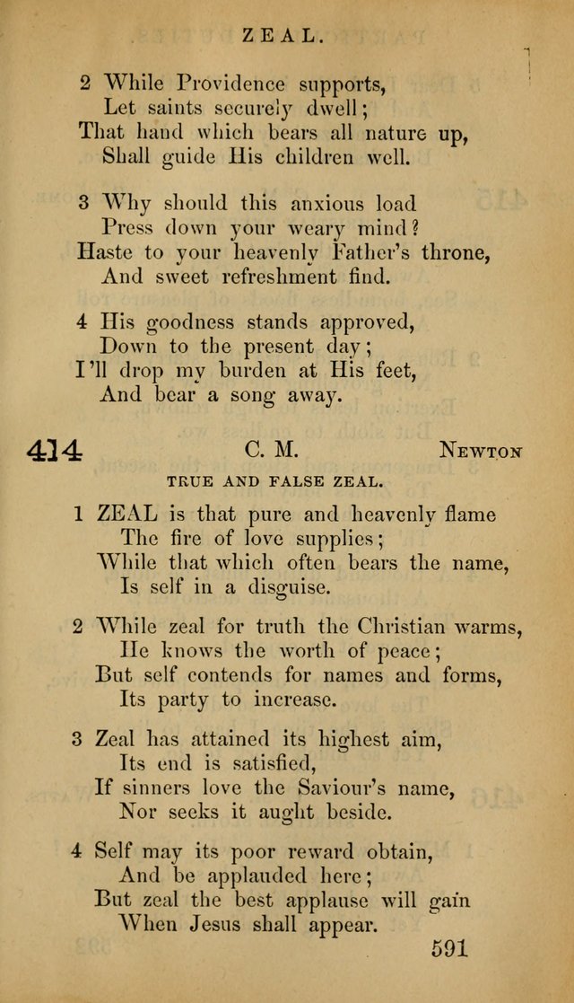 The Psalms and Hymns, with the Doctrinal Standards and Liturgy of the Reformed Protestant Dutch Church in North America page 599