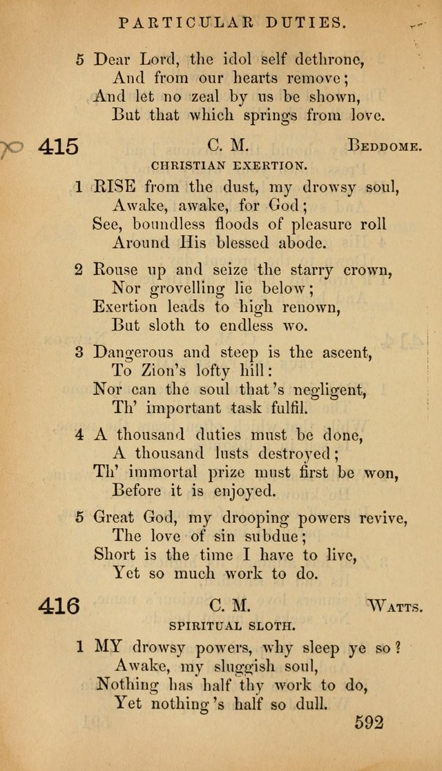 The Psalms and Hymns, with the Doctrinal Standards and Liturgy of the Reformed Protestant Dutch Church in North America page 600