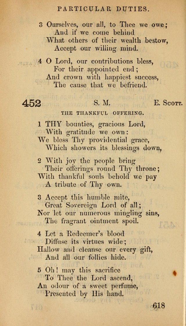 The Psalms and Hymns, with the Doctrinal Standards and Liturgy of the Reformed Protestant Dutch Church in North America page 626