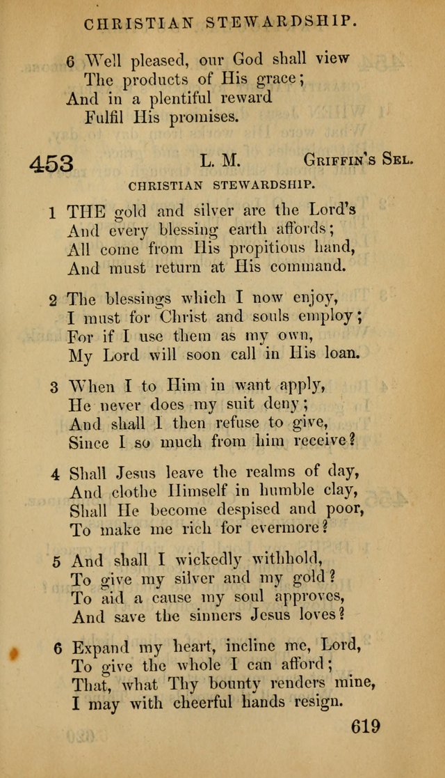 The Psalms and Hymns, with the Doctrinal Standards and Liturgy of the Reformed Protestant Dutch Church in North America page 627