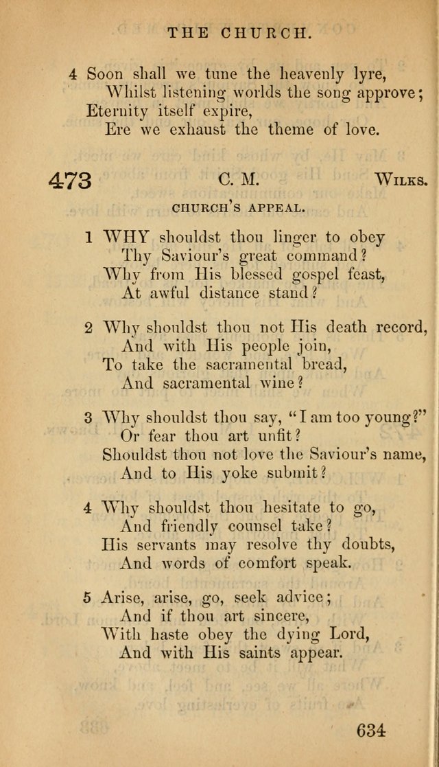 The Psalms and Hymns, with the Doctrinal Standards and Liturgy of the Reformed Protestant Dutch Church in North America page 642