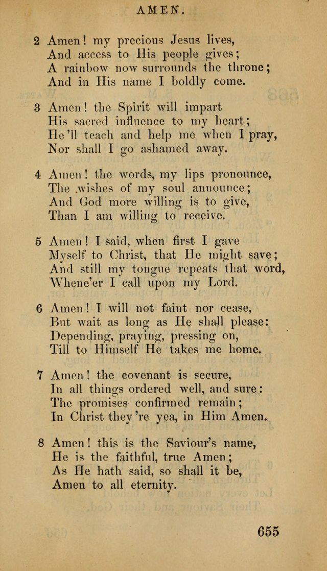 The Psalms and Hymns, with the Doctrinal Standards and Liturgy of the Reformed Protestant Dutch Church in North America page 663