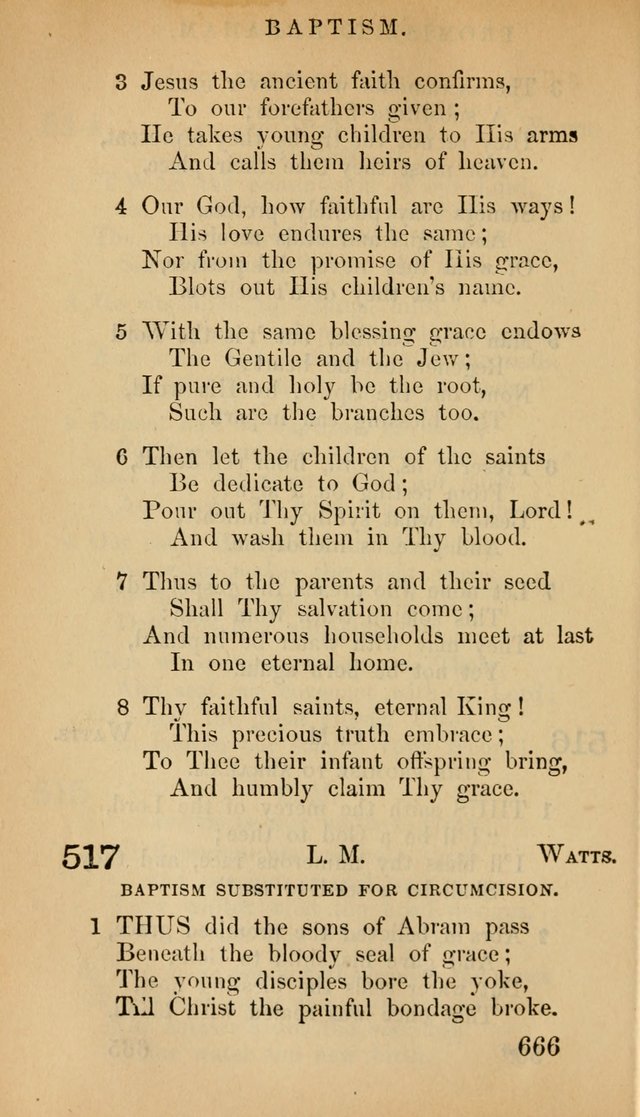 The Psalms and Hymns, with the Doctrinal Standards and Liturgy of the Reformed Protestant Dutch Church in North America page 674