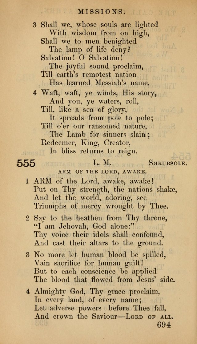 The Psalms and Hymns, with the Doctrinal Standards and Liturgy of the Reformed Protestant Dutch Church in North America page 702