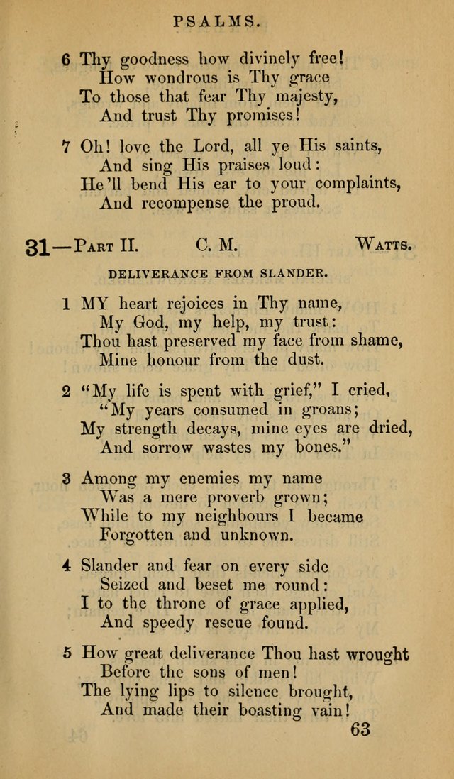 The Psalms and Hymns, with the Doctrinal Standards and Liturgy of the Reformed Protestant Dutch Church in North America page 71