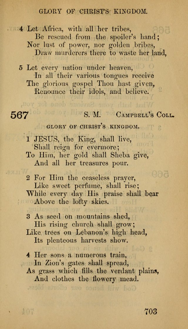 The Psalms and Hymns, with the Doctrinal Standards and Liturgy of the Reformed Protestant Dutch Church in North America page 711