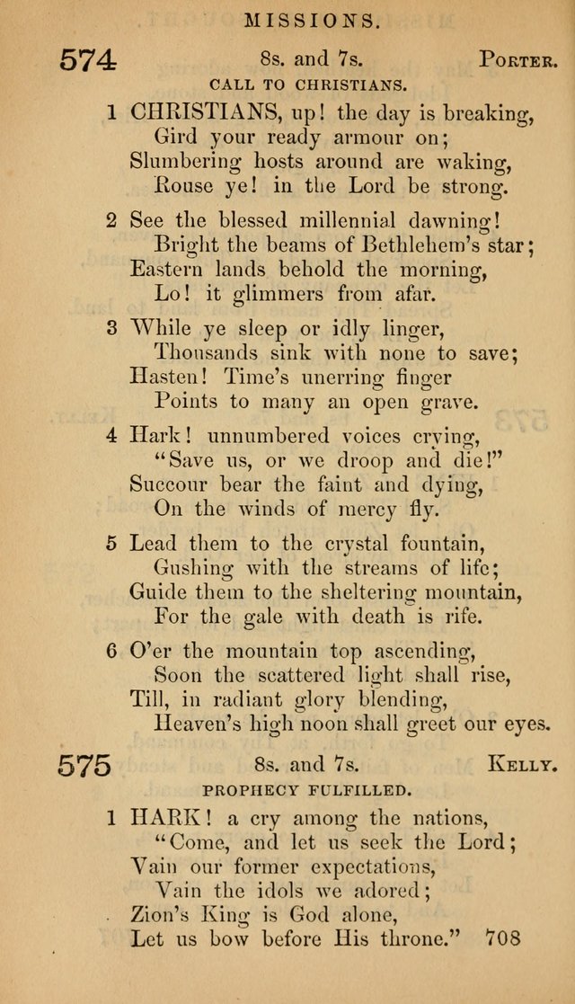 The Psalms and Hymns, with the Doctrinal Standards and Liturgy of the Reformed Protestant Dutch Church in North America page 716