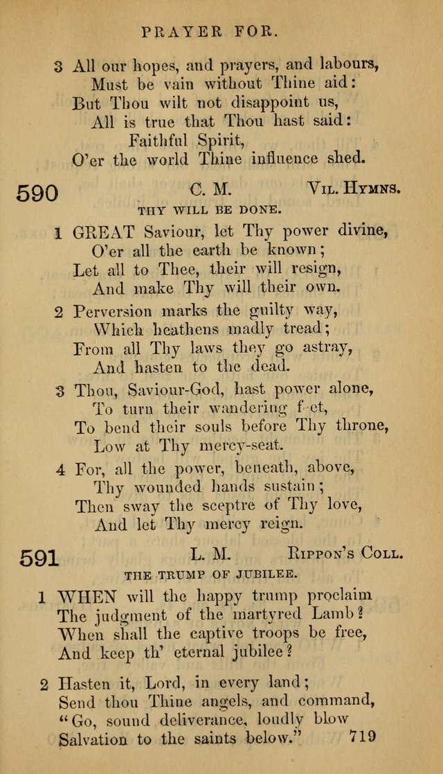 The Psalms and Hymns, with the Doctrinal Standards and Liturgy of the Reformed Protestant Dutch Church in North America page 727