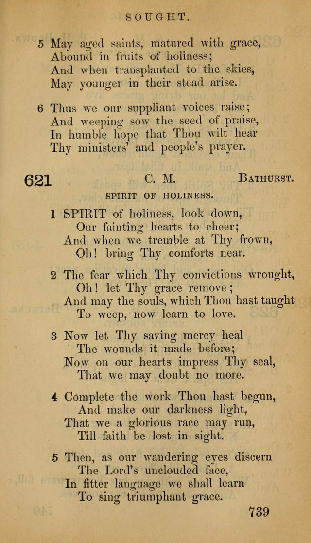 The Psalms and Hymns, with the Doctrinal Standards and Liturgy of the Reformed Protestant Dutch Church in North America page 747