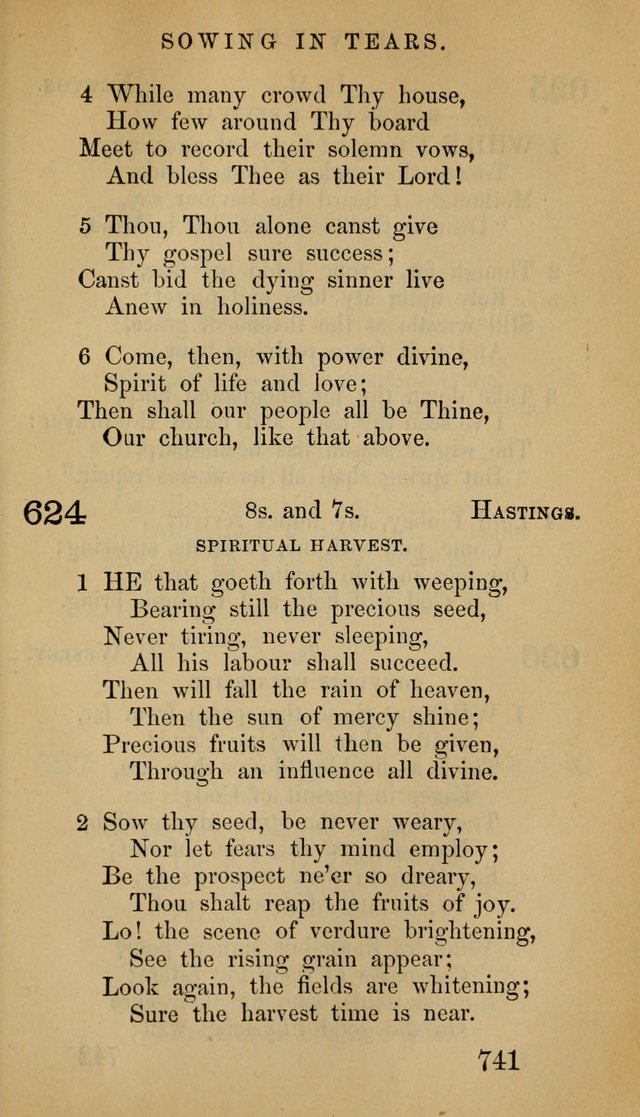 The Psalms and Hymns, with the Doctrinal Standards and Liturgy of the Reformed Protestant Dutch Church in North America page 749