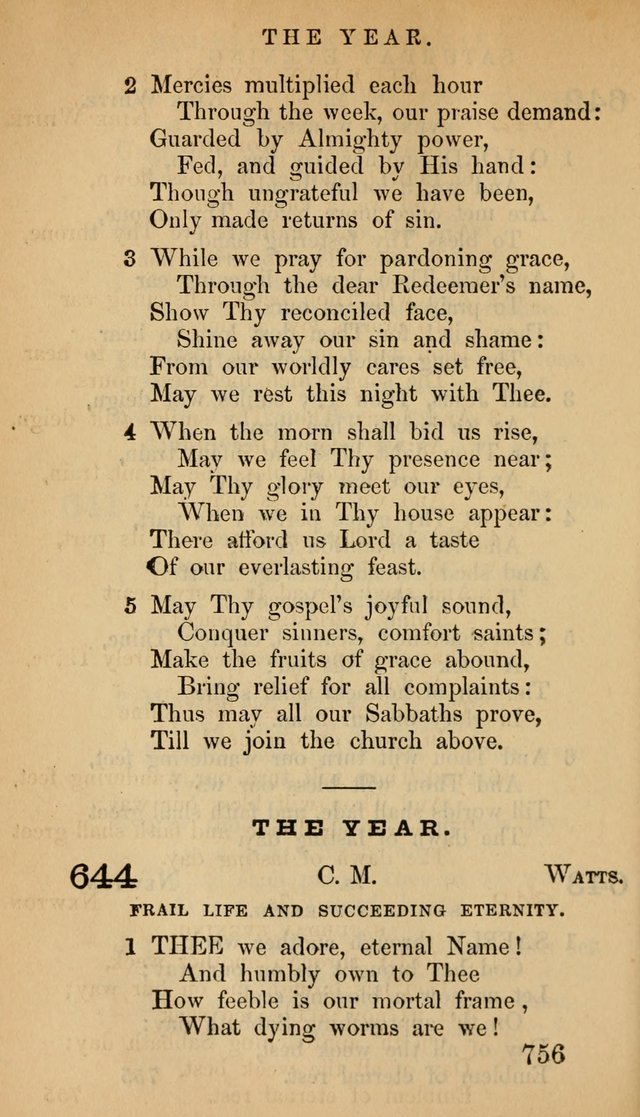 The Psalms and Hymns, with the Doctrinal Standards and Liturgy of the Reformed Protestant Dutch Church in North America page 764