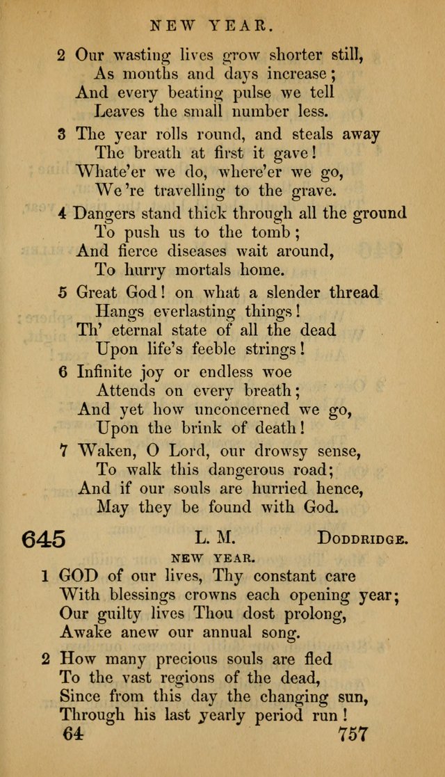 The Psalms and Hymns, with the Doctrinal Standards and Liturgy of the Reformed Protestant Dutch Church in North America page 765