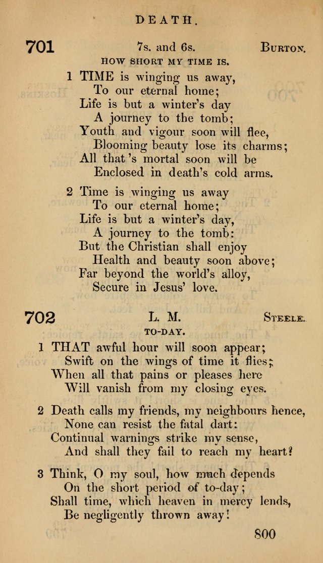 The Psalms and Hymns, with the Doctrinal Standards and Liturgy of the Reformed Protestant Dutch Church in North America page 808