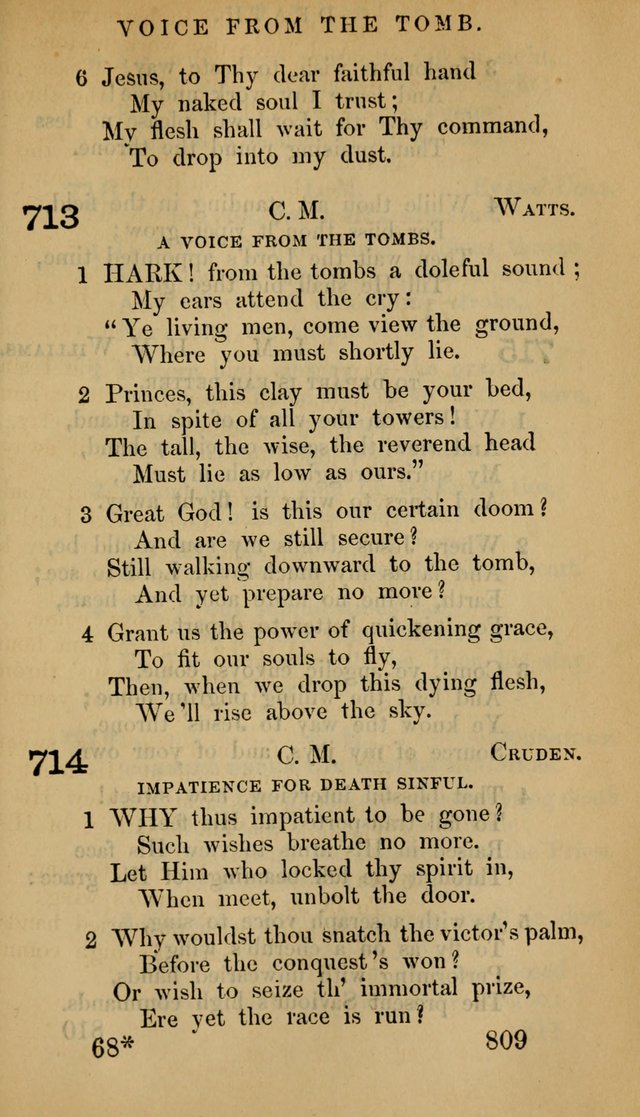 The Psalms and Hymns, with the Doctrinal Standards and Liturgy of the Reformed Protestant Dutch Church in North America page 817