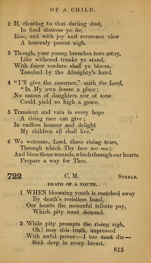 The Psalms and Hymns, with the Doctrinal Standards and Liturgy of the Reformed Protestant Dutch Church in North America page 823