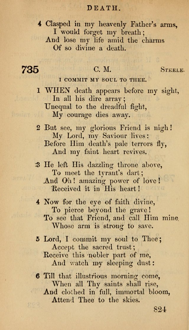 The Psalms and Hymns, with the Doctrinal Standards and Liturgy of the Reformed Protestant Dutch Church in North America page 832