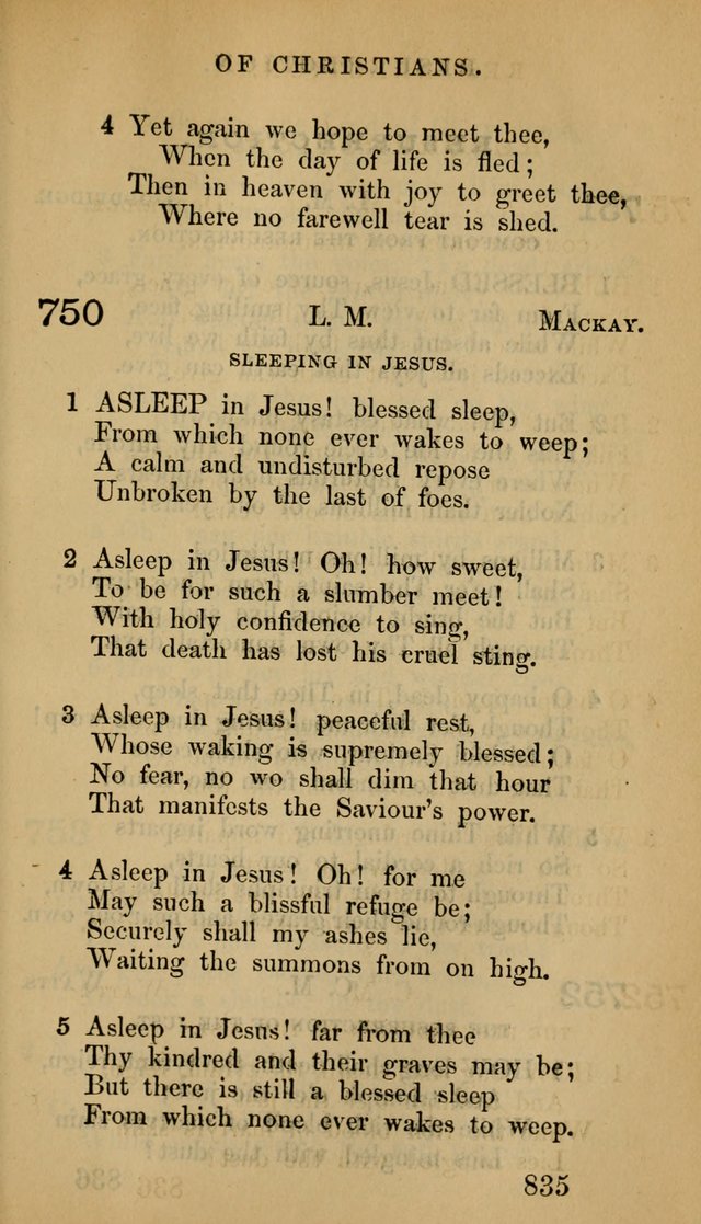 The Psalms and Hymns, with the Doctrinal Standards and Liturgy of the Reformed Protestant Dutch Church in North America page 843