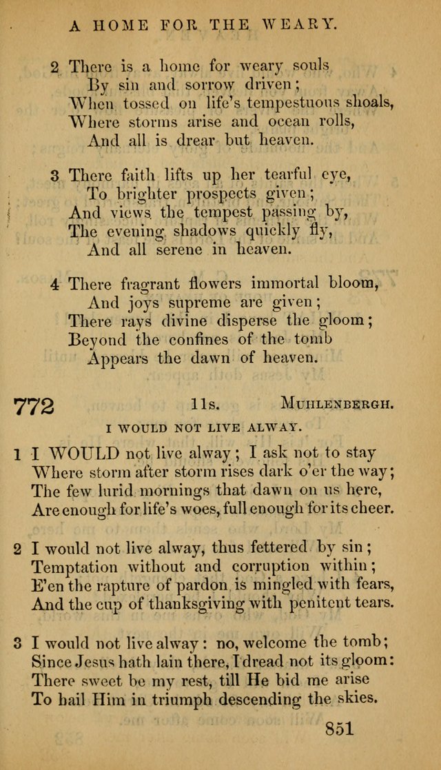 The Psalms and Hymns, with the Doctrinal Standards and Liturgy of the Reformed Protestant Dutch Church in North America page 859