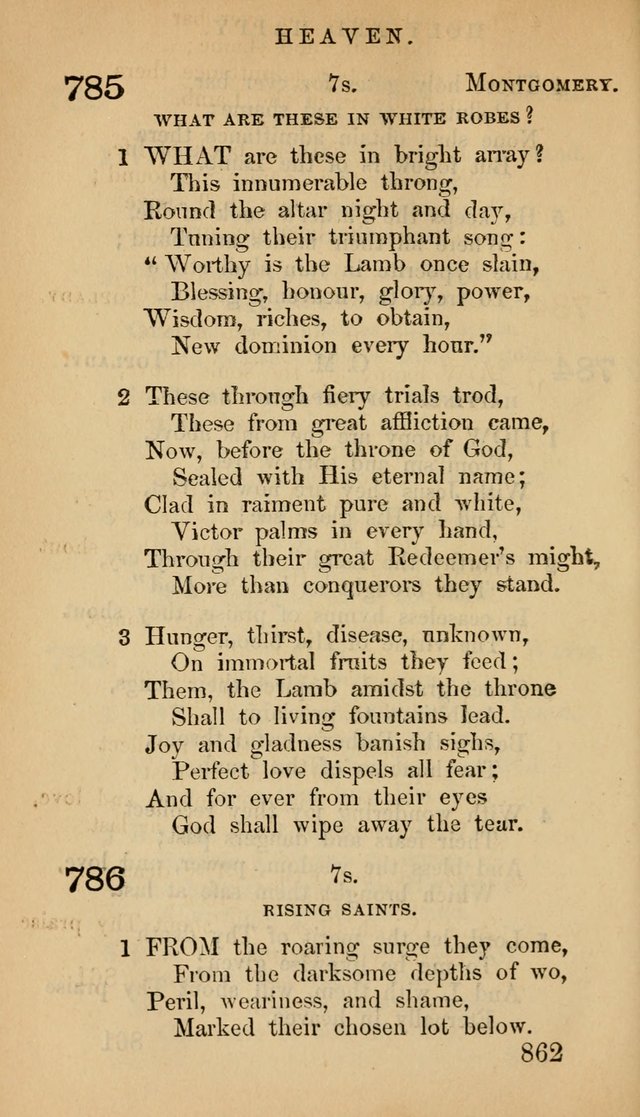 The Psalms and Hymns, with the Doctrinal Standards and Liturgy of the Reformed Protestant Dutch Church in North America page 870