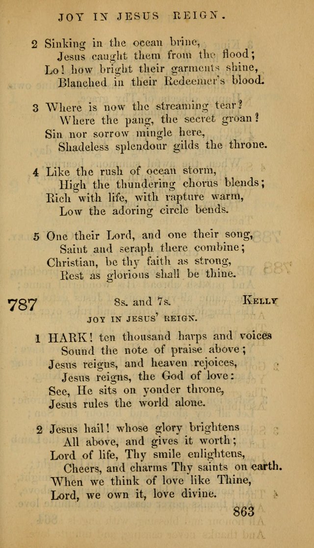 The Psalms and Hymns, with the Doctrinal Standards and Liturgy of the Reformed Protestant Dutch Church in North America page 871