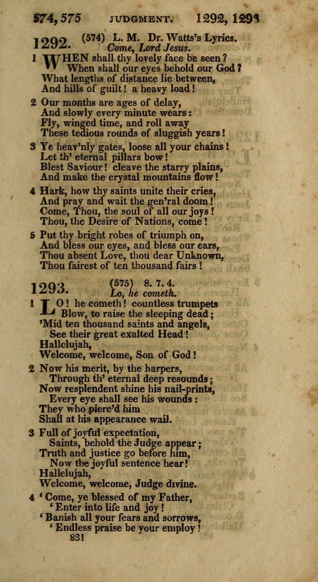 The Psalms and Hymns of Dr. Watts page 821