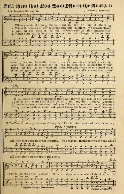 Praise Hymns and Full Salvation Songs page 17