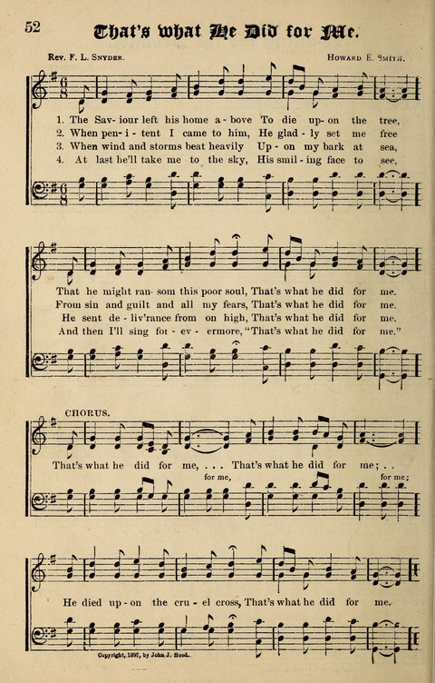 Praise Hymns and Full Salvation Songs page 52