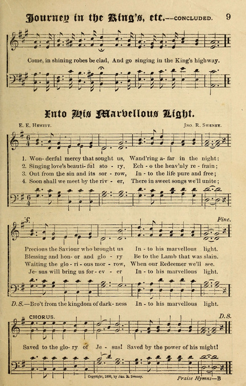 Praise Hymns and Full Salvation Songs page 9