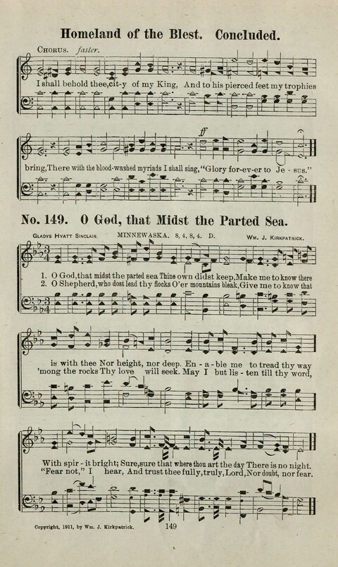 Praise Him: containing many new and some of the best of the old hymns and tunes for all occasions of Christian work and worship page 147