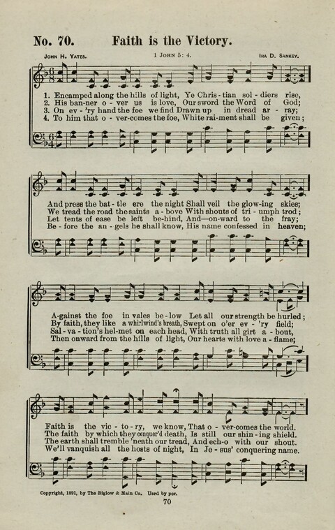 Praise Him: containing many new and some of the best of the old hymns and tunes for all occasions of Christian work and worship page 68