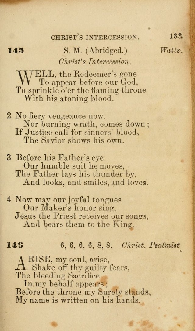 Pocket Hymns: original and selected. designed for the use of the regular Baptist church, and all who love our Lord Jesus Christ page 133