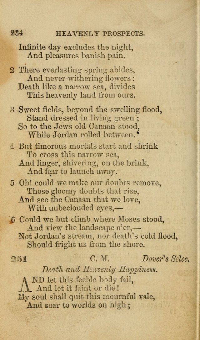 Pocket Hymns: original and selected. designed for the use of the regular Baptist church, and all who love our Lord Jesus Christ page 234