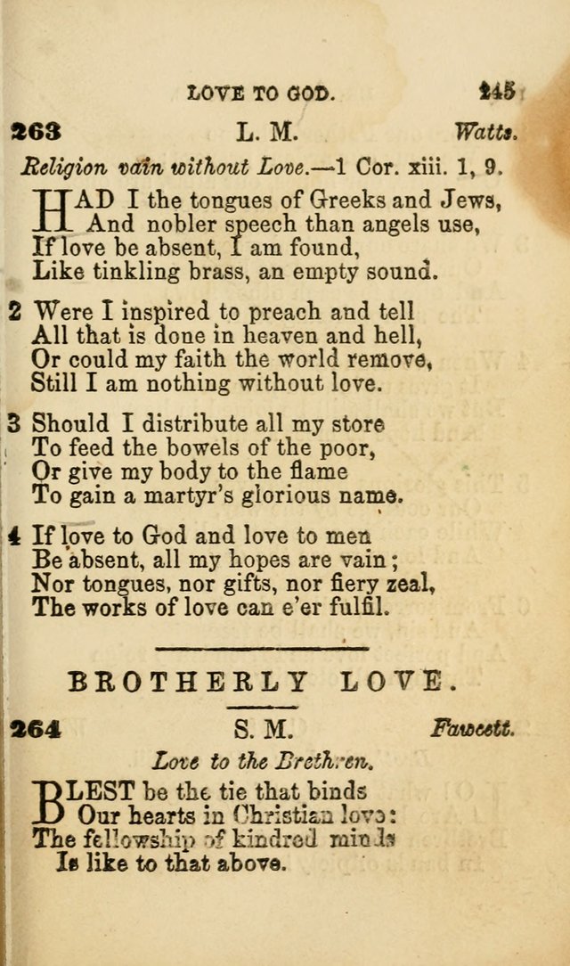 Pocket Hymns: original and selected. designed for the use of the regular Baptist church, and all who love our Lord Jesus Christ page 245