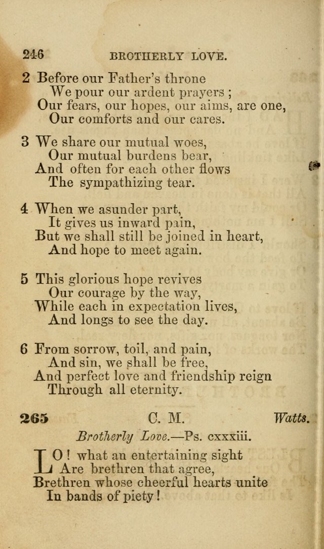 Pocket Hymns: original and selected. designed for the use of the regular Baptist church, and all who love our Lord Jesus Christ page 246