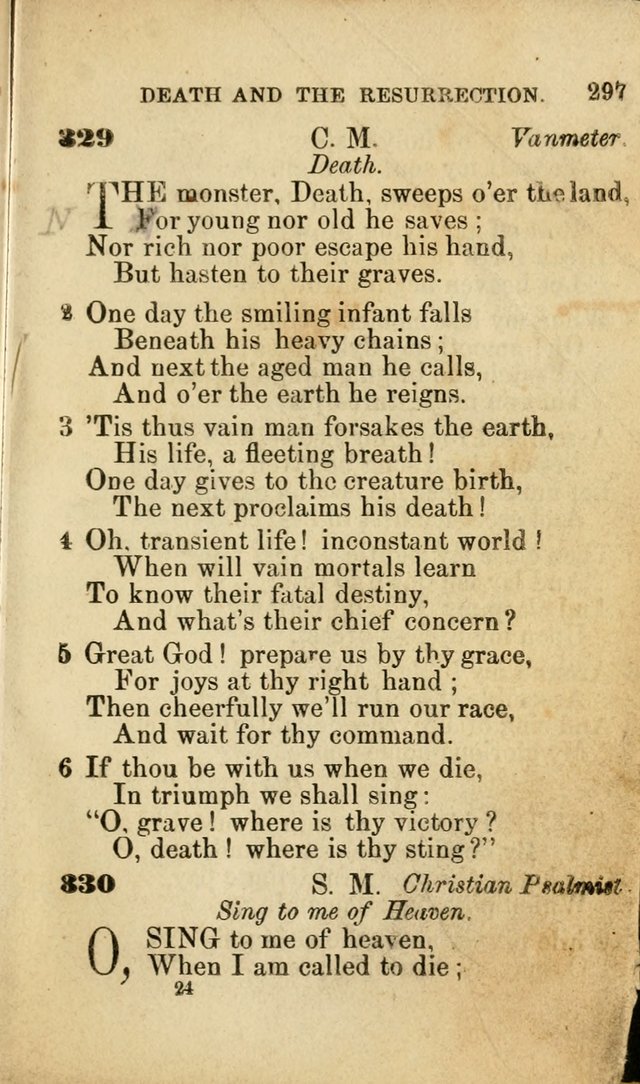 Pocket Hymns: original and selected. designed for the use of the regular Baptist church, and all who love our Lord Jesus Christ page 299