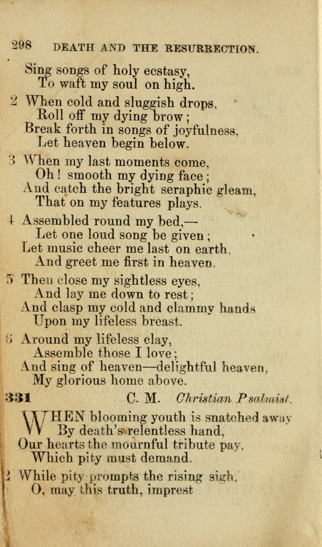 Pocket Hymns: original and selected. designed for the use of the regular Baptist church, and all who love our Lord Jesus Christ page 300