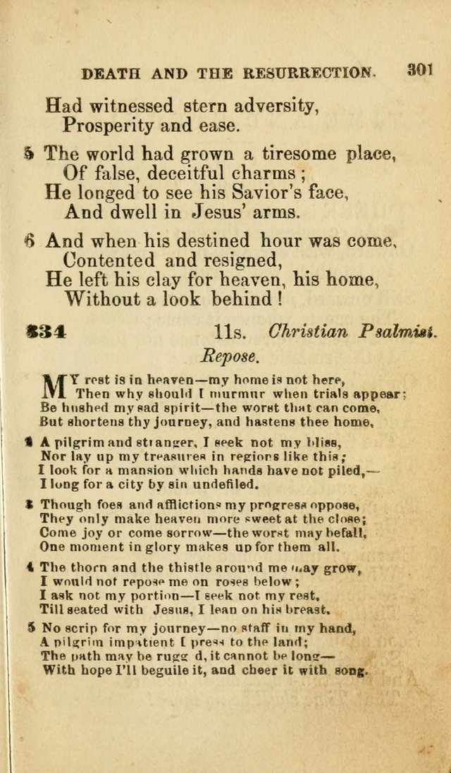 Pocket Hymns: original and selected. designed for the use of the regular Baptist church, and all who love our Lord Jesus Christ page 303