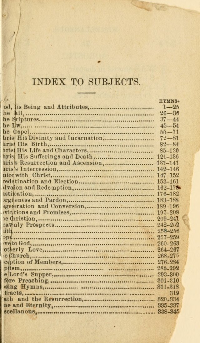 Pocket Hymns: original and selected. designed for the use of the regular Baptist church, and all who love our Lord Jesus Christ page 307