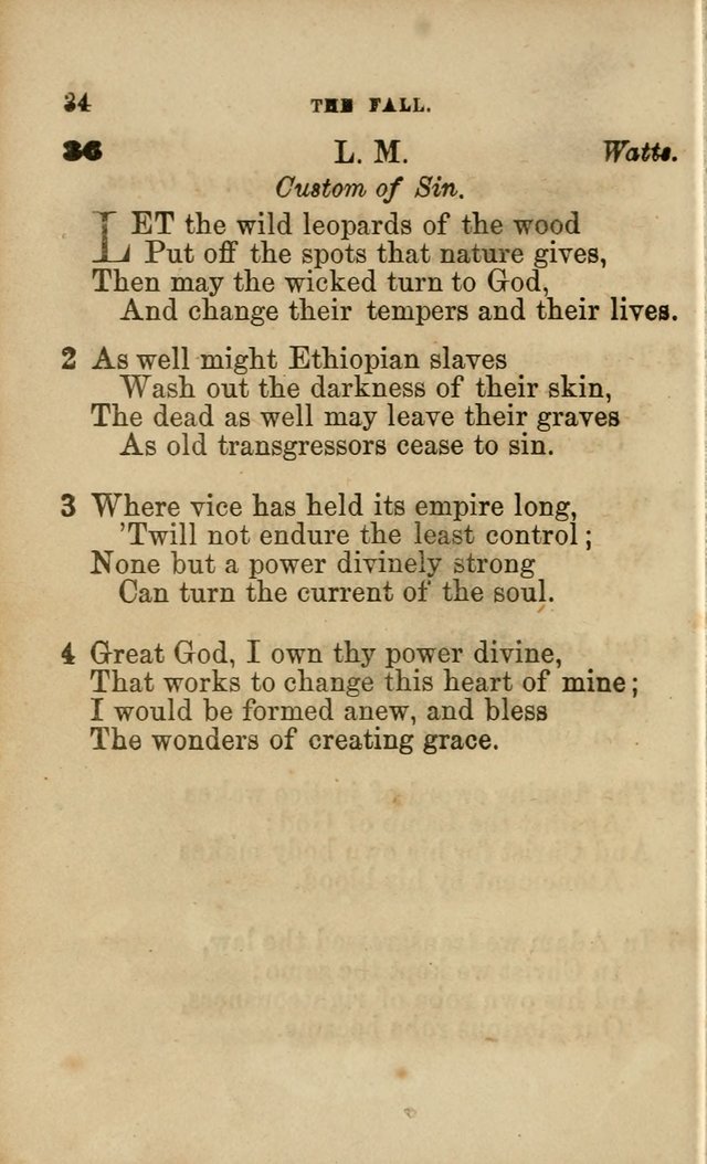 Pocket Hymns: original and selected. designed for the use of the regular Baptist church, and all who love our Lord Jesus Christ page 34