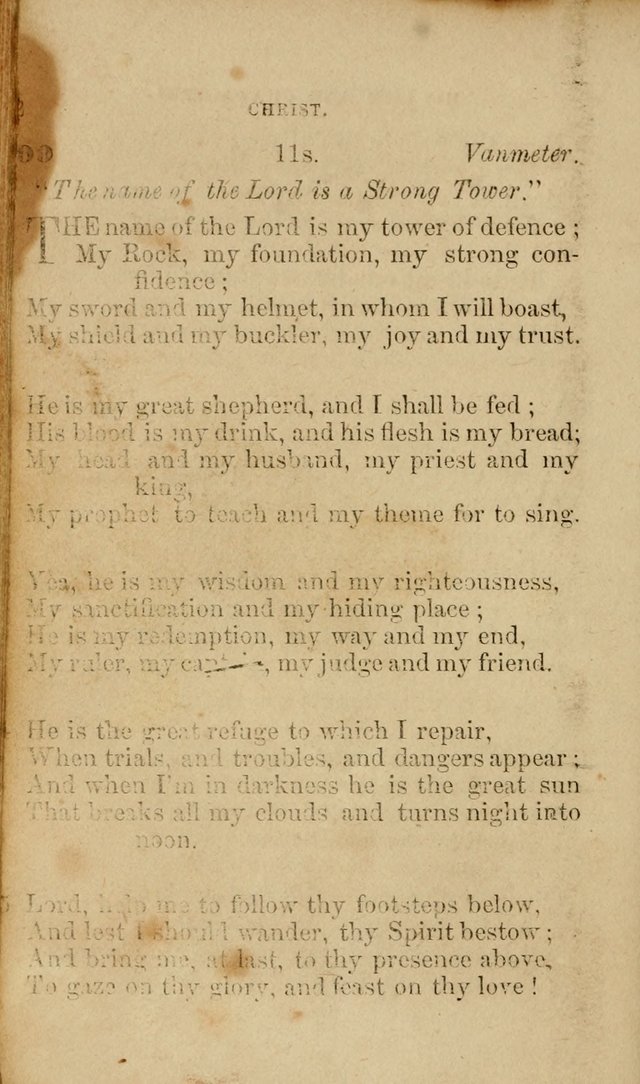 Pocket Hymns: original and selected. designed for the use of the regular Baptist church, and all who love our Lord Jesus Christ page 92