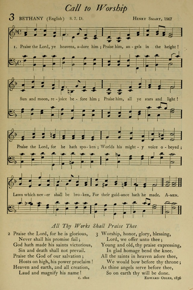 The Pilgrim Hymnal: with responsive readings and other aids to worship page 3