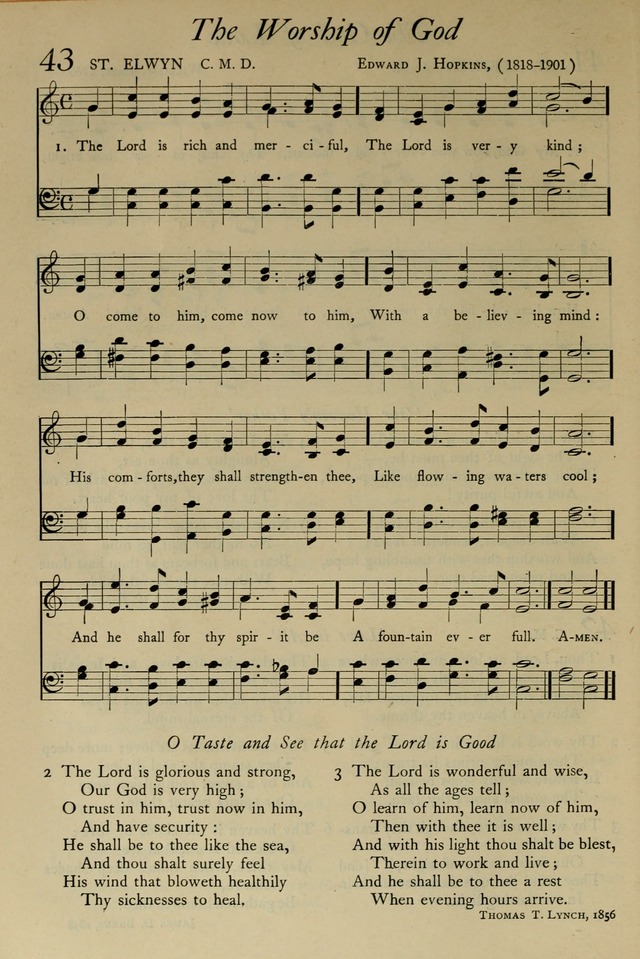 The Pilgrim Hymnal: with responsive readings and other aids to worship page 34