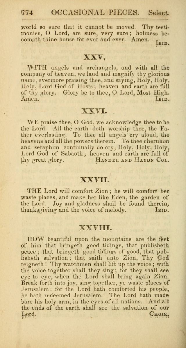 The Psalms, Hymns and Spiritual Songs of the Rev. Isaac Watts, D. D.:  to which are added select hymns, from other authors; and directions for musical expression (New ed.) page 720