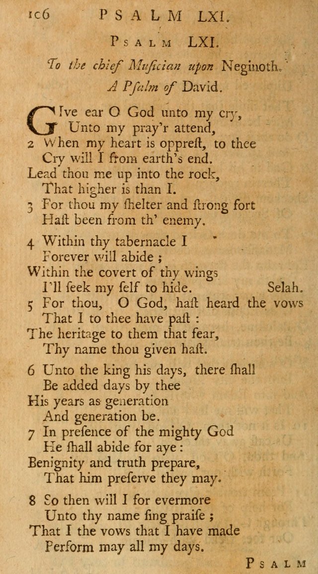 The Psalms, Hymns, and Spiritual Songs of the Old and New-Testament: faithfully translated into English metre: for the use, edification, and comfort of the saints...especially in New-England (25th ed) page 110