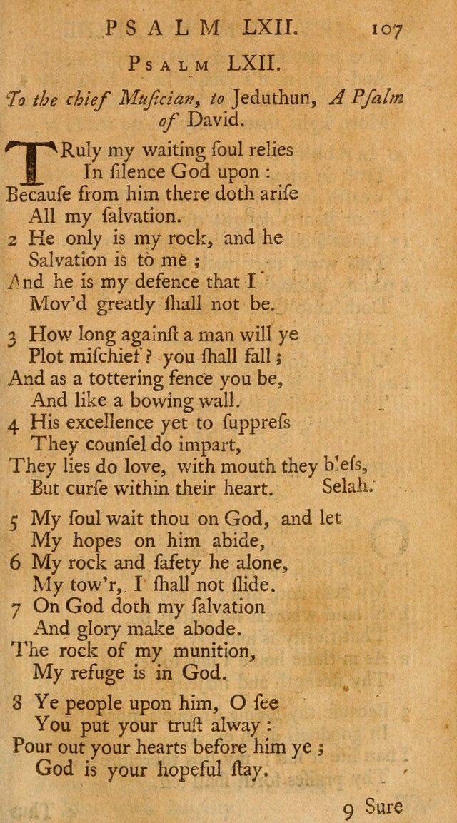 The Psalms, Hymns, and Spiritual Songs of the Old and New-Testament: faithfully translated into English metre: for the use, edification, and comfort of the saints...especially in New-England (25th ed) page 111