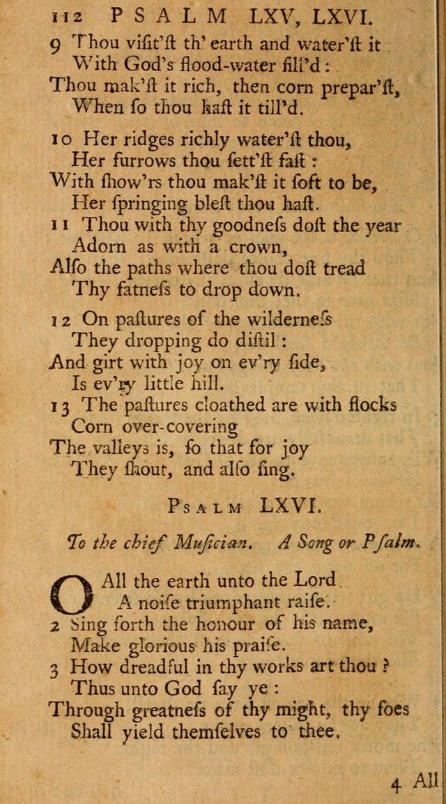 The Psalms, Hymns, and Spiritual Songs of the Old and New-Testament: faithfully translated into English metre: for the use, edification, and comfort of the saints...especially in New-England (25th ed) page 116