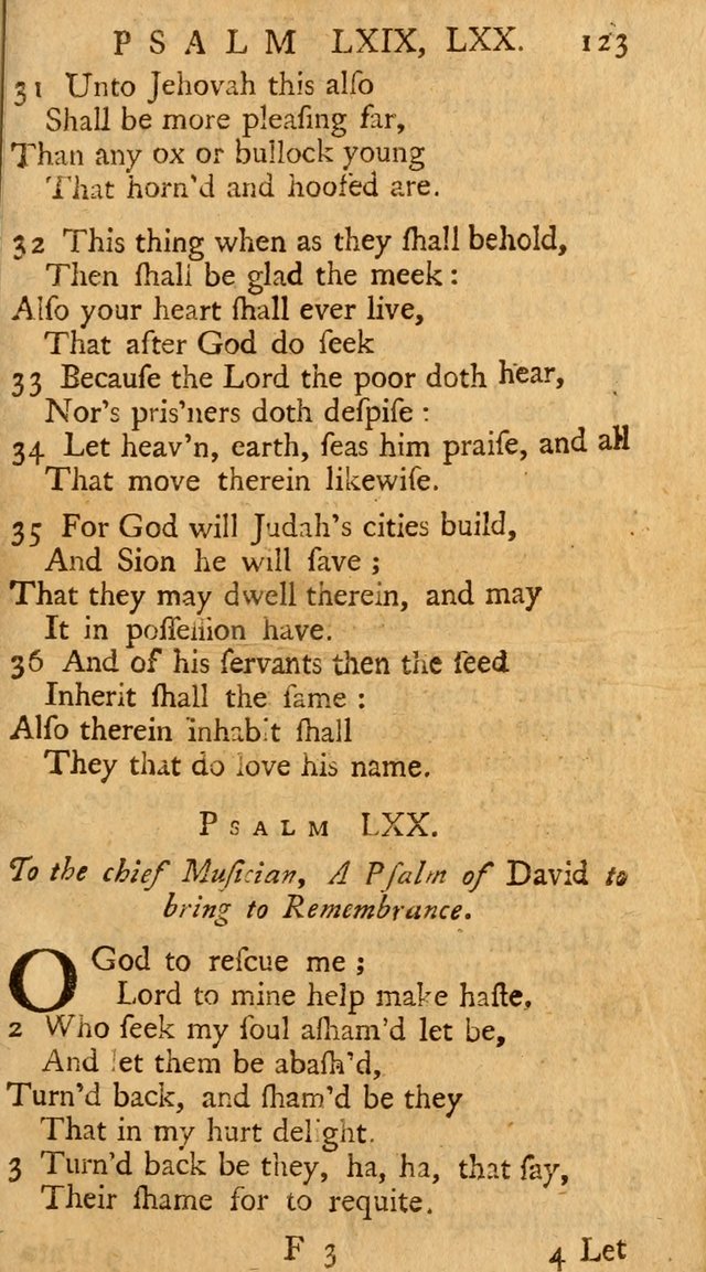 The Psalms, Hymns, and Spiritual Songs of the Old and New-Testament: faithfully translated into English metre: for the use, edification, and comfort of the saints...especially in New-England (25th ed) page 127