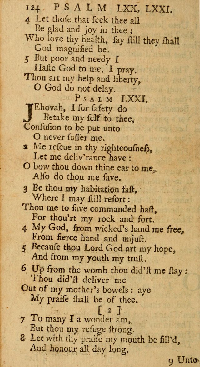 The Psalms, Hymns, and Spiritual Songs of the Old and New-Testament: faithfully translated into English metre: for the use, edification, and comfort of the saints...especially in New-England (25th ed) page 128